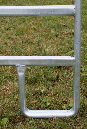Weidepanel Stahl feuerverzinkt Zaunelememt 3 Meter mit Schnell-Kettenverschluss