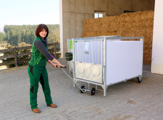 Kälberbox 173 cm x 93 cm x 131 cm