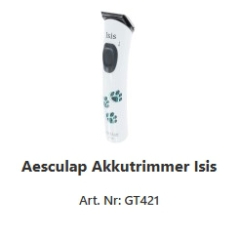 Aesculap Akkutrimmer Isis Akkuschermaschine mit Li-Ion Akku
